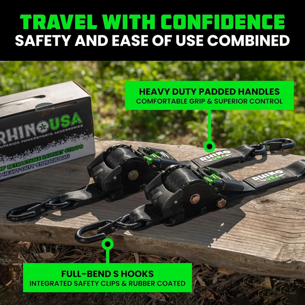 Retractable Ratchet Straps  3