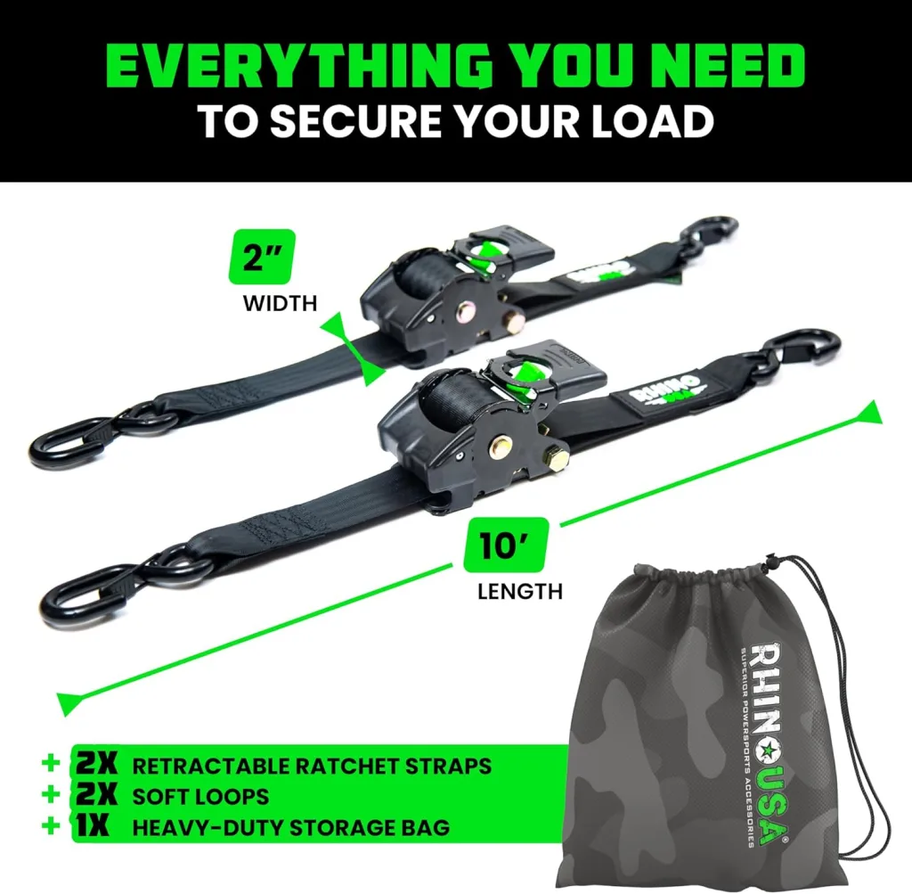 Retractable Ratchet Straps  4