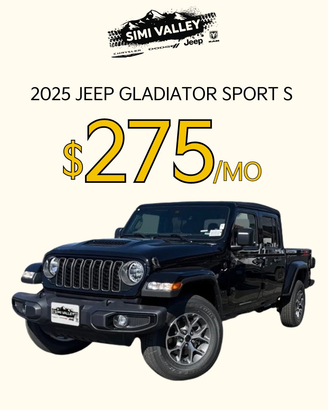 2025 Jeep Gladiator SPORT S 4X4