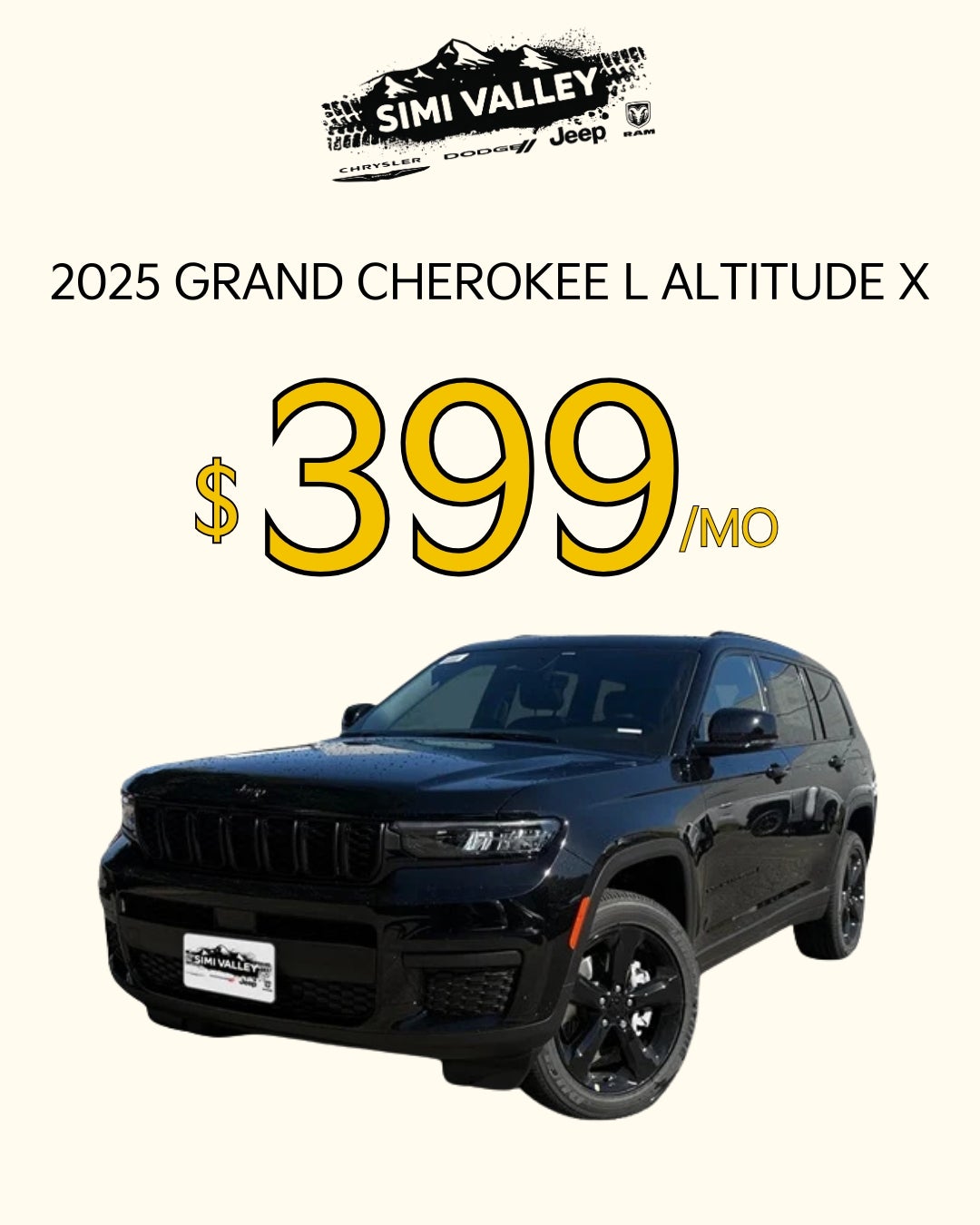 2025 GRAND CHEROKEE L ALTITUDE X 4X2