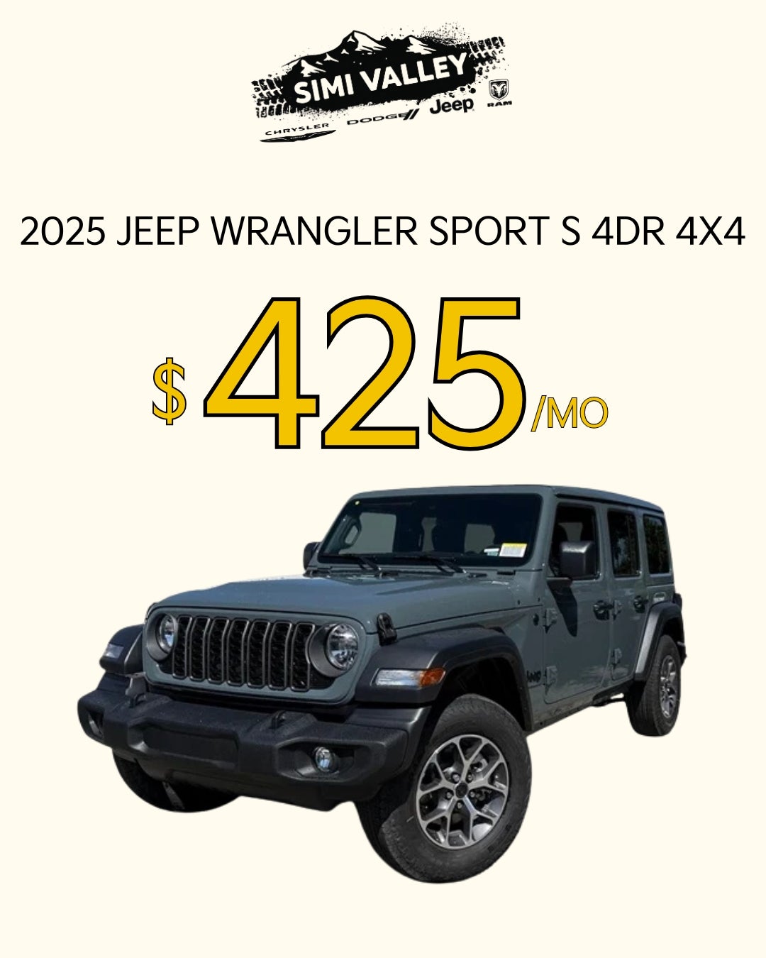 2025 Jeep Wrangler Sport S 4dr 4x4