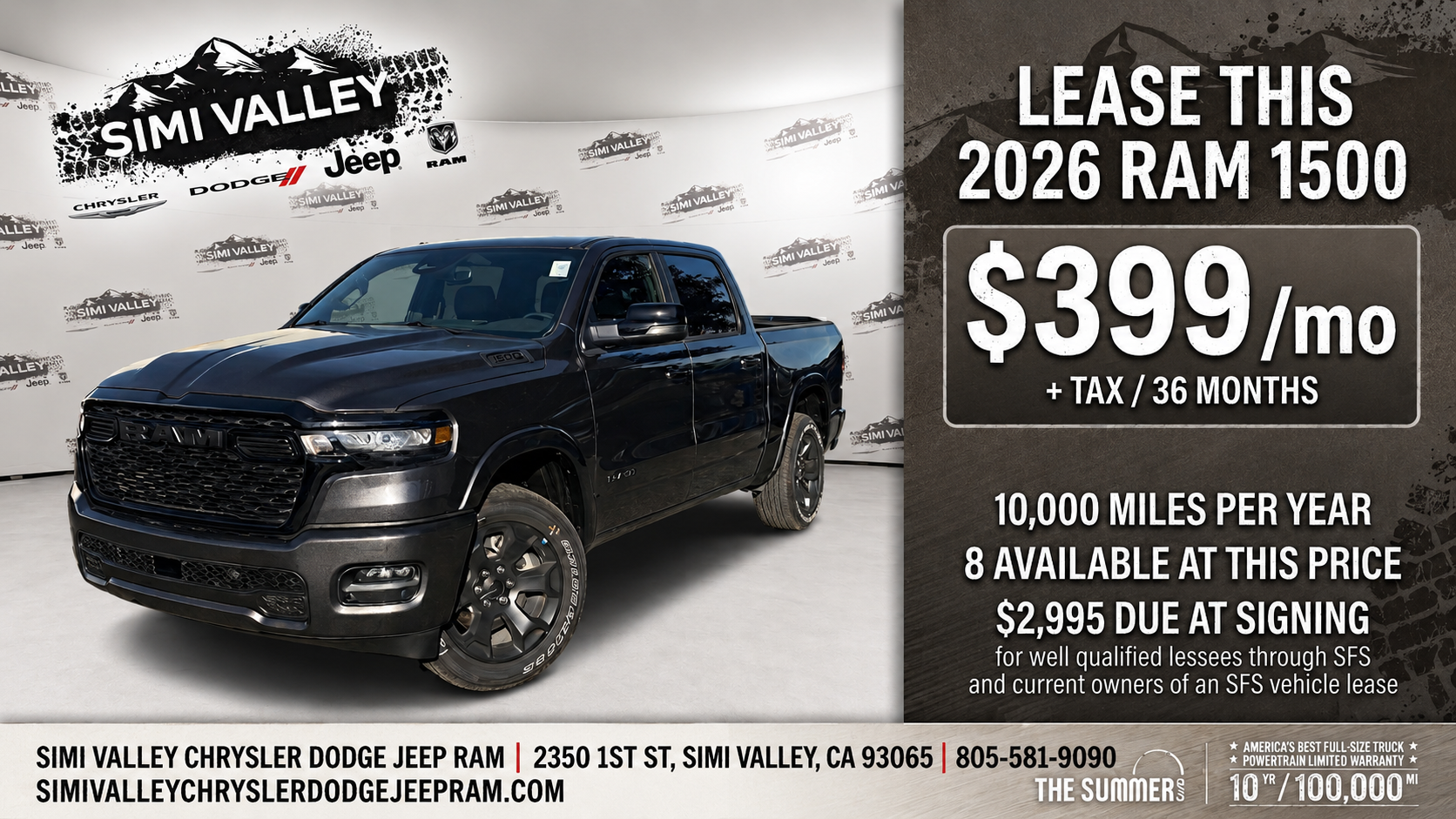 2026 Ram 1500 Lease Offer