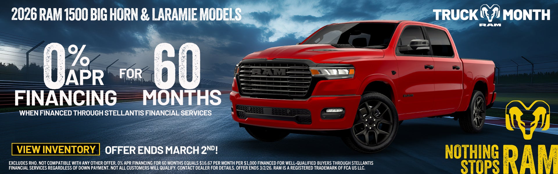 0% Apr on New Ram Trucks