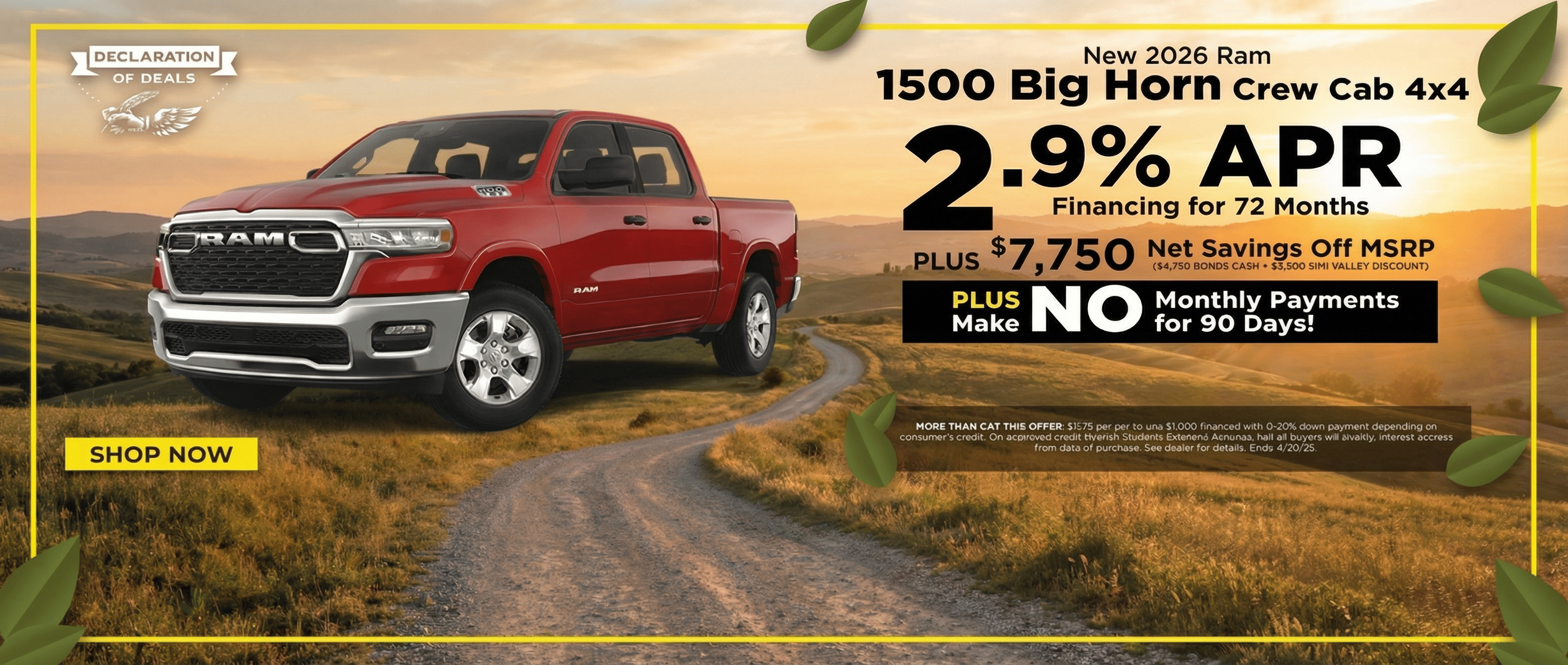 ram trcuk lease 2026